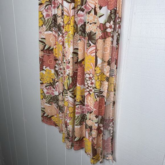 Roxy Women’s Tropical Rhythm Wide Leg Beach Pants Boho Hippie Size Medium - Picture 3 of 7